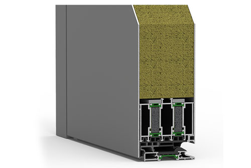 Insulation zone with foam filling ensures the highest level of thermal insulation.