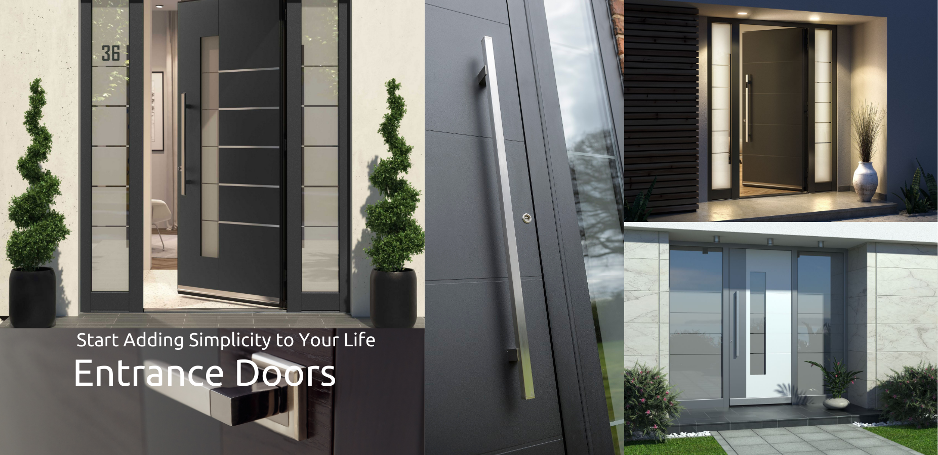 Yakaza Metal Aluminium Entrance Doors